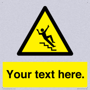 Custom Slippery Stairs Sign